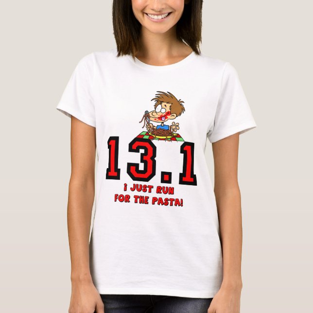 T-shirts Meia maratona engraçada (Frente)