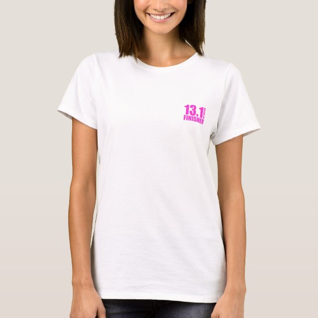 T-shirts Meia maratona - Rosa (Frente)