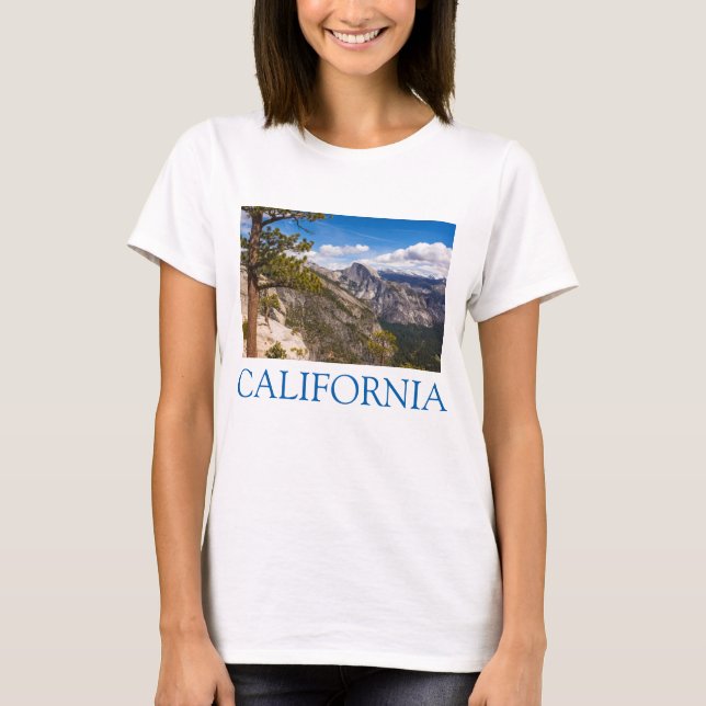T-shirts Meia paisagem de Dome, Califórnia (Frente)