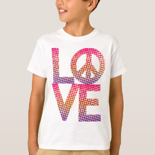 T-shirts Meio-tom LOVE=Paz