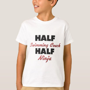 T-shirts Meio treinador meio Ninja da natação