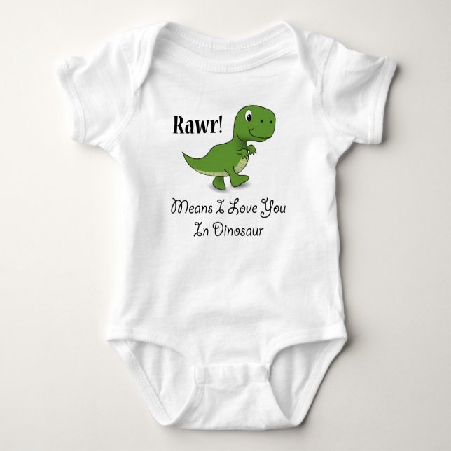 T-shirts Meios de Rawr eu te amo no dinossauro (Frente)