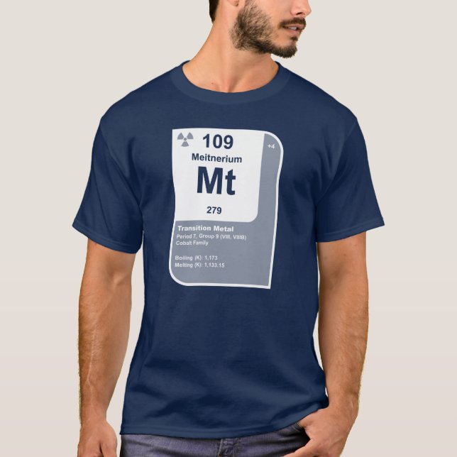 T-shirts Meitnerium (Mt) (Frente)