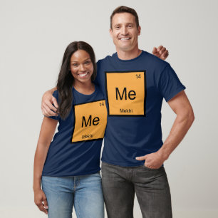 T-shirts Mekhi Nome Elemento Químico Tabela Periódica