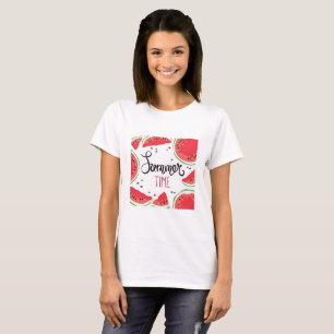 T-shirts Melancia das horas de verão