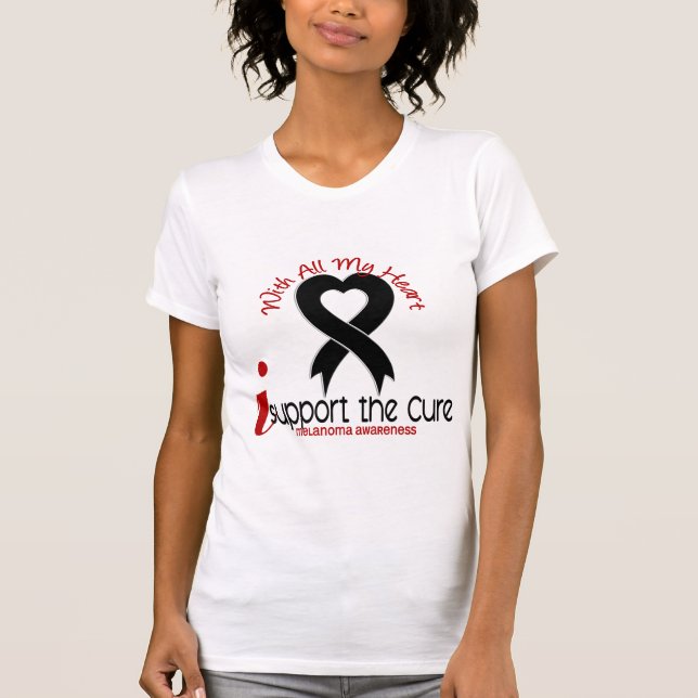 T-shirts Melanoma eu apoio a cura (Frente)