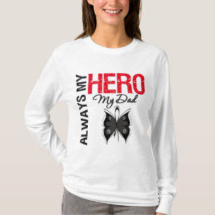 T-shirts Melanoma Sempre Meu Herói Meu Pai
