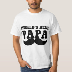 T-shirts melhor bigode papa do mundo
