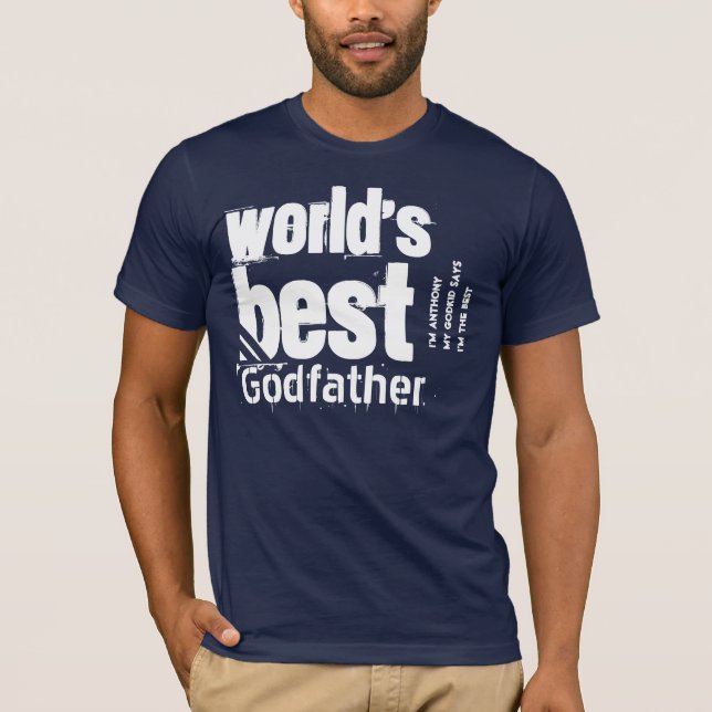 T-shirts Melhor Chefão do Mundo ou Qualquer Função Familiar (Frente)