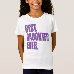 T-shirts Melhor. Filha. Nunca. (roxo)