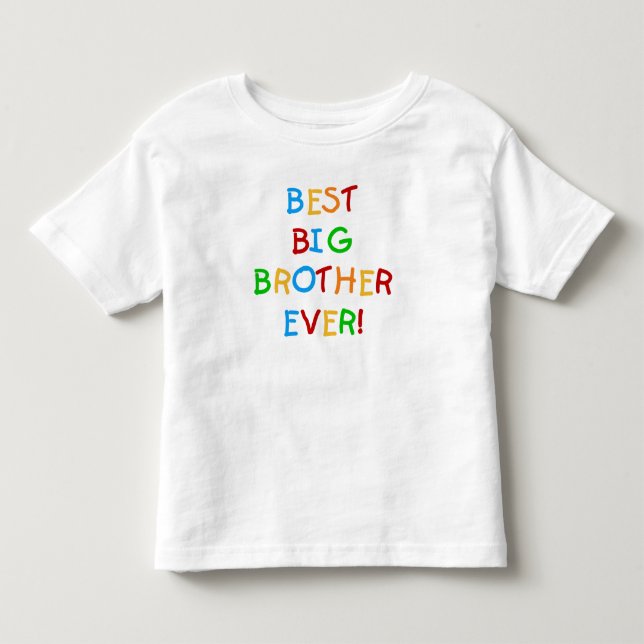 T-shirts Melhor Irmão Grande Nunca (Frente)