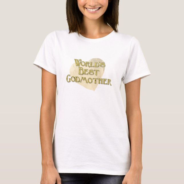 T-shirts Melhor Madrinha do Mundo (Frente)