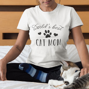 T-shirts Melhor Mãe Gato do Mundo