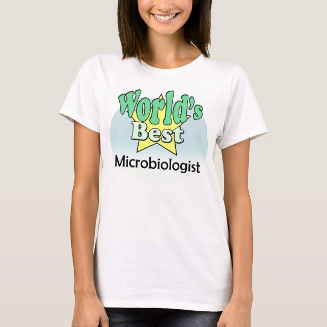 T-shirts Melhor Microbiólogo do Mundo (Frente)