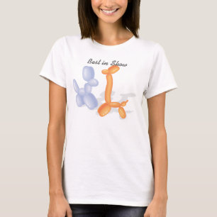 T-shirts Melhor no show com cães balões engraçados