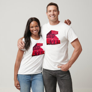 T-shirts Melhor pai 3D corajoso nunca
