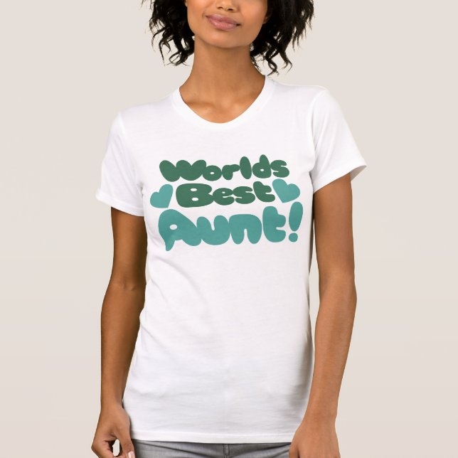 T-shirts Melhor Tia do Mundo (Frente)