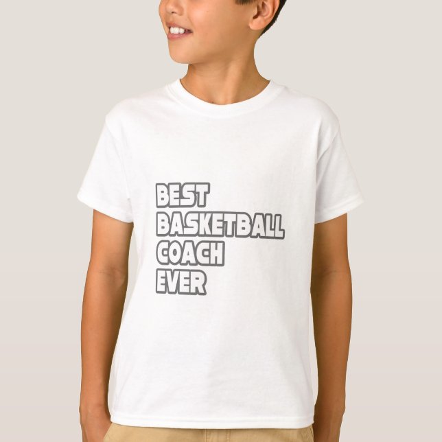 T-shirts Melhor treinador de basquetebol (Frente)