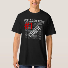 T-shirts Melhor treinador do mundo todo treinador #1