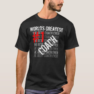 T-shirts Melhor treinador do mundo todo treinador #1