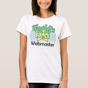 T-shirts Melhor Webmaster do mundo