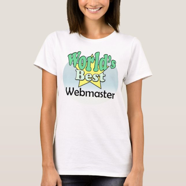 T-shirts Melhor Webmaster do mundo (Frente)