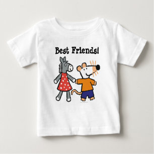 T-shirts Melhores Amigos Maisy e Dotty Segurando Mãos