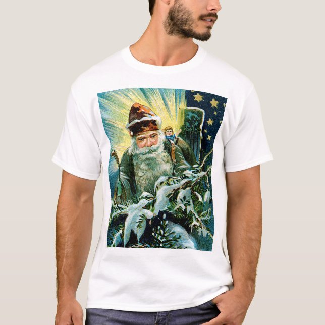 T-shirts Melhores desejos de Natal (Frente)