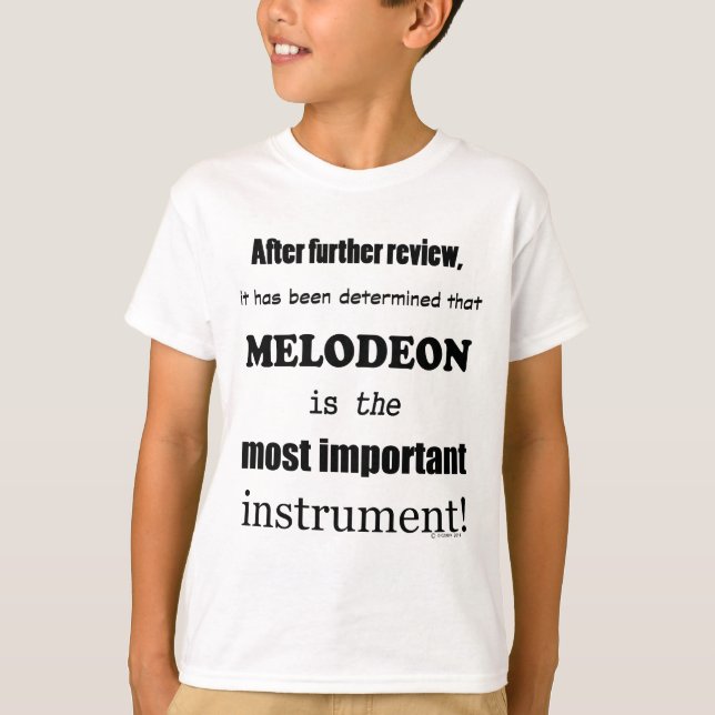 T-shirts Melodeon - Instrumento Mais Importante (Frente)