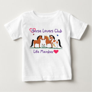 T-shirts Membro de vida do clube dos amantes do cavalo