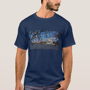 T-shirts Memorial de Jefferson com flores de cerejeira
