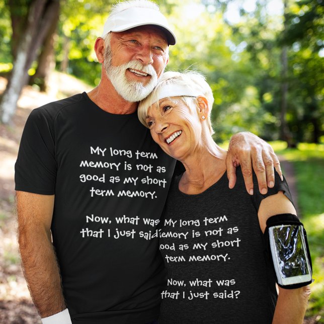 T-shirts Memory Lapse Dark Unisex (Memory Lapse Dark Unisex T-Shirt elderly couple)