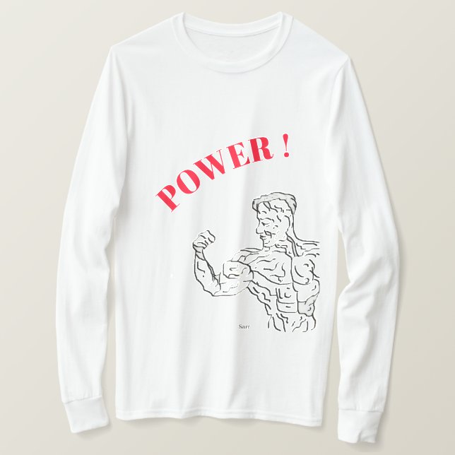 T-Shirts Men: The Power's On (Frente do Design)