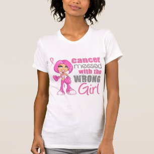 T-shirts Menina 1 do combate do cancro da mama