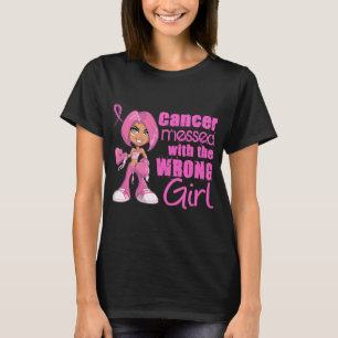 T-shirts Menina 1 do combate do cancro da mama