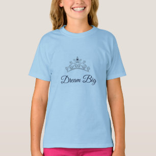 T-shirts Menina América dos EUA Sonho Grande Tiara