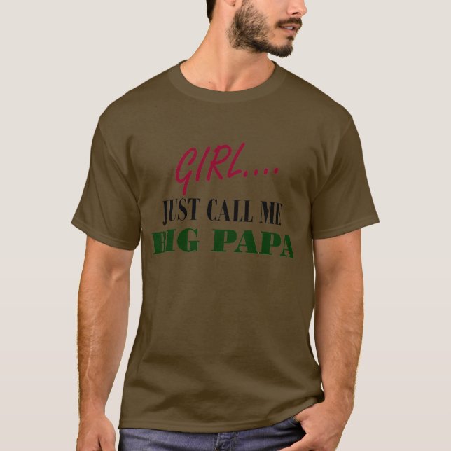 T-shirts menina… apenas cal mim pai grande (Frente)