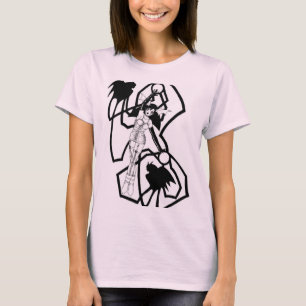 T-shirts Menina bonito do gótico