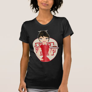 T-shirts Menina chinesa