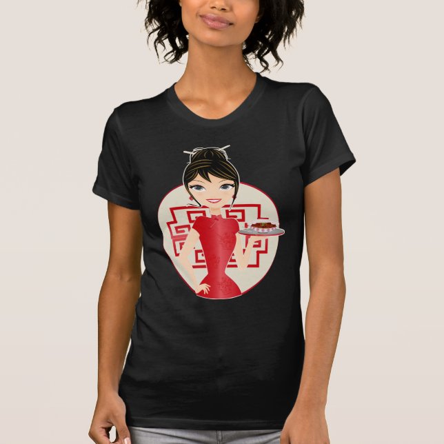 T-shirts Menina chinesa (Frente)