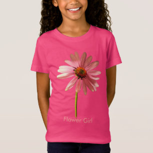 T-shirts Menina com Flores de Echinacea purpurea