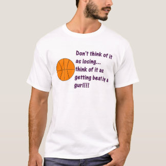 T-shirts Menina da bola da cesta