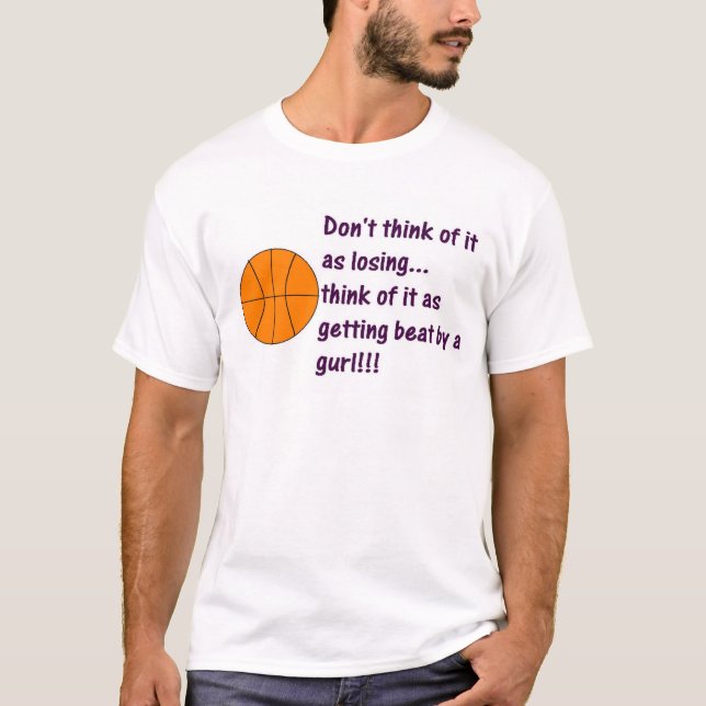 T-shirts Menina da bola da cesta (Frente)