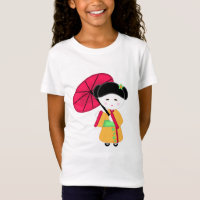 Menina de gueixa japonesa