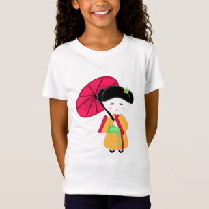 T-shirts Menina de gueixa japonesa