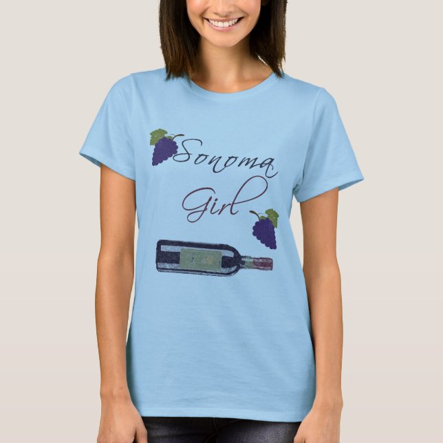 T-shirts Menina de Sonoma (Frente)