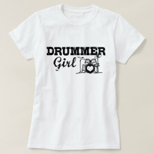 T-shirts Menina do baterista