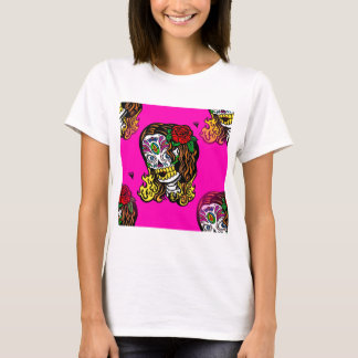 T-shirts menina do crânio