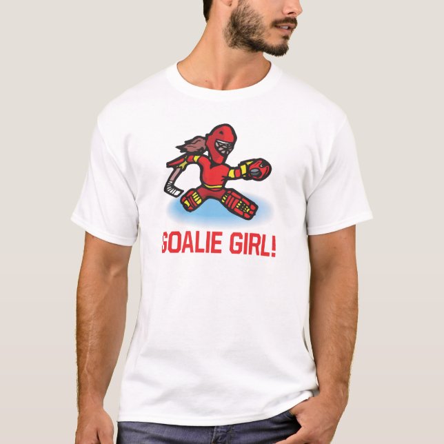T-shirts Menina do Goalie (Frente)