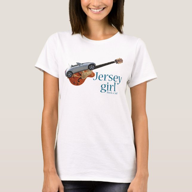 T-shirts Menina do jérsei (Frente)